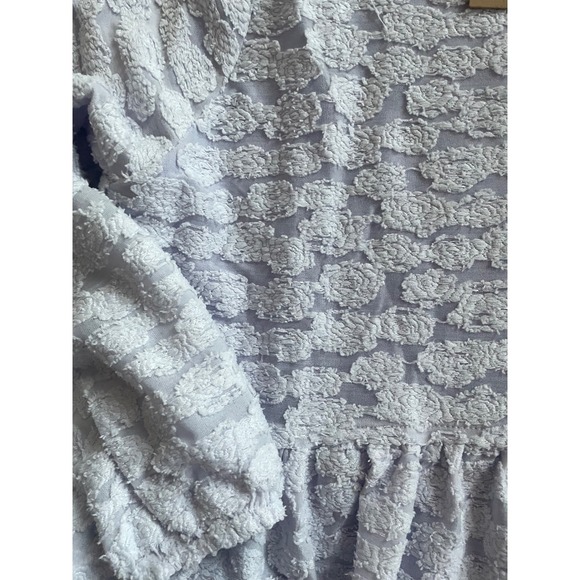 KORI Women's Lavender Textured Babydoll Dress Size M Long Sleeve Pockets - Picture 4 of 4
